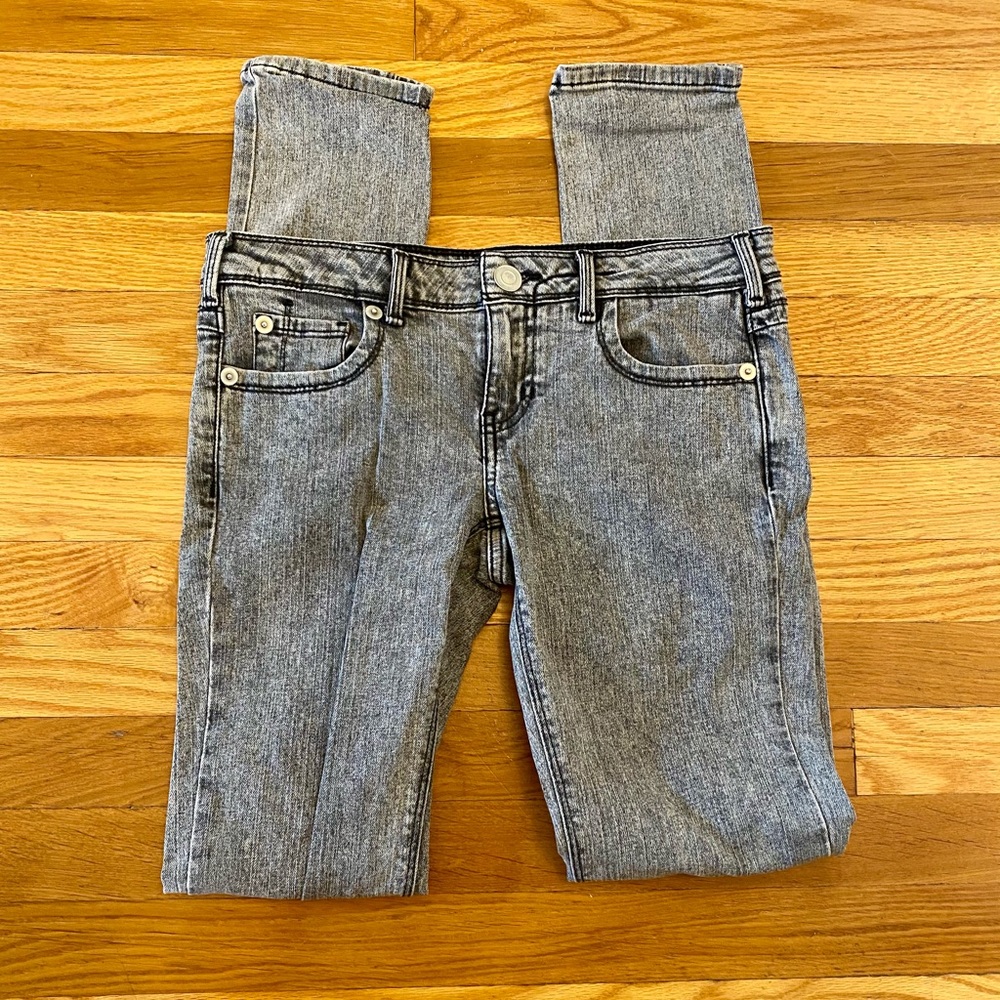 Gray/Black Skinnies